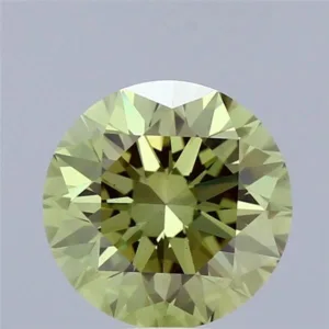 2.47 Carat Round Fancy Vivid Green VS1 Lab Diamond