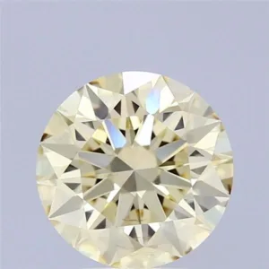 2.5 Carat Round Fancy Light Yellow VS2 Lab Diamond
