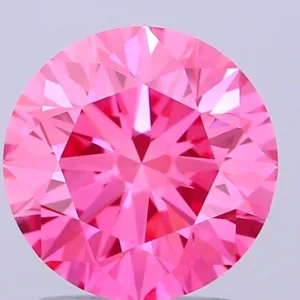 2.5 Carat Round Fancy Vivid Pink VS1 Lab Diamond