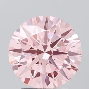 2.5 Carat Round Fancy Vivid Pink VVS2 Lab Diamond