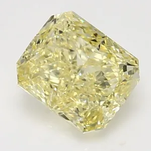 2.52 Carat Radiant Fancy Yellow VS2 Natural Diamond