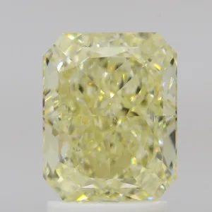 2.53 Carat Radiant Fancy Light Yellow VS2 Natural Diamond