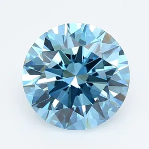 2.53 Carat Round Fancy Vivid Blue VVS2 Lab Diamond