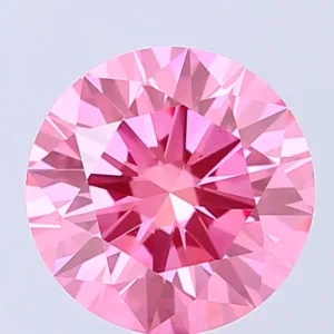 2.54 Carat Round Fancy Vivid Pink VS1 Lab Diamond