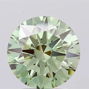 2.57 Carat Round Fancy Vivid Green VS1 Lab Diamond