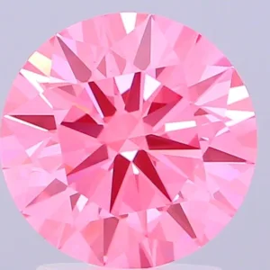 2.59 Carat Round Fancy Vivid Pink VS1 Lab Diamond