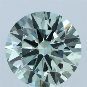 2.6 Carat Round Fancy Vivid Green VS2 Lab Diamond