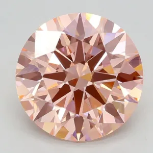 2.71 Carat Round Fancy Vivid Pink VS1 Lab Diamond