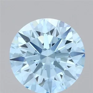 2.72 Carat Round Fancy Vivid Blue VS1 Lab Diamond