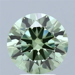 2.78 Carat Round Fancy Vivid Green VVS2 Lab Diamond