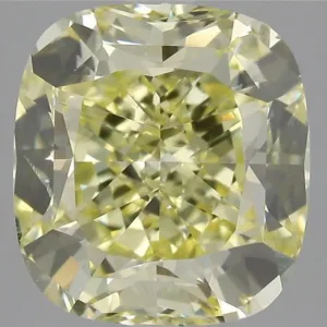 2.79 Carat Cushion Brilliant Fancy Intense Yellow SI2 Natural Diamond