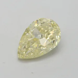3 Carat Pear Fancy Yellow VS2 Natural Diamond