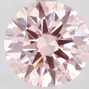 3 Carat Round Fancy Intense Pink VVS2 Lab Diamond