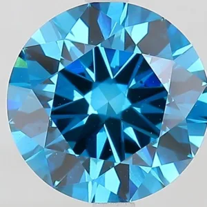 3 Carat Round Fancy Vivid Blue VS1 Lab Diamond