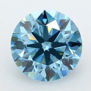 3 Carat Round Fancy Vivid Blue VVS2 Lab Diamond