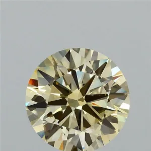 3 Carat Round Fancy Yellow VS1 Lab Diamond