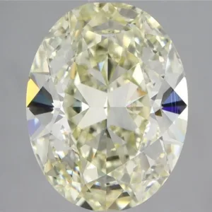 3.01 Carat Oval Fancy Light Yellow VVS2 Natural Diamond