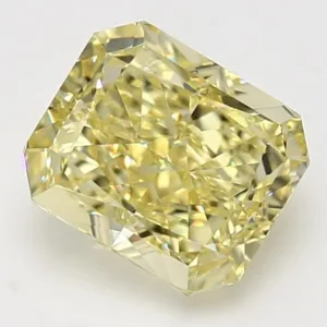 3.01 Carat Radiant Fancy Yellow VS1 Natural Diamond