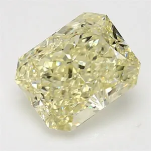 3.01 Carat Radiant Fancy Yellow VVS2 Natural Diamond