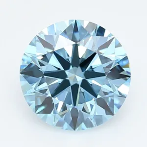 3.03 Carat Round Fancy Vivid Blue VVS2 Lab Diamond