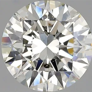 3.03 Carat Round J SI2 Natural Diamond