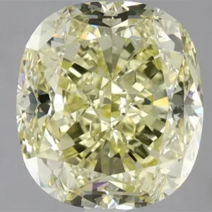 3.05 Carat Cushion Brilliant Fancy Yellow VS1 Natural Diamond