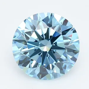 3.06 Carat Round Fancy Vivid Blue VVS2 Lab Diamond