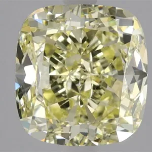 3.12 Carat Cushion Brilliant Fancy Yellow SI1 Natural Diamond