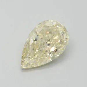 3.19 Carat Pear Fancy Light Yellow VS1 Natural Diamond