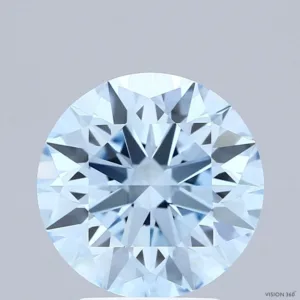 3.29 Carat Round Fancy Vivid Blue VS1 Lab Diamond