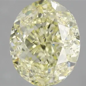 3.31 Carat Oval Fancy Yellow VS2 Natural Diamond