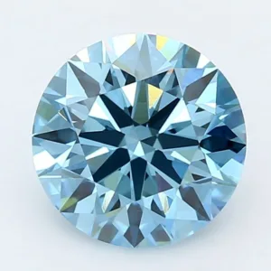 3.48 Carat Round Fancy Vivid Blue VVS2 Lab Diamond