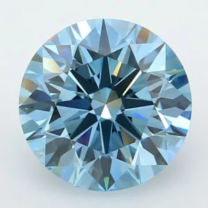 3.5 Carat Round Fancy Vivid Blue VS1 Lab Diamond