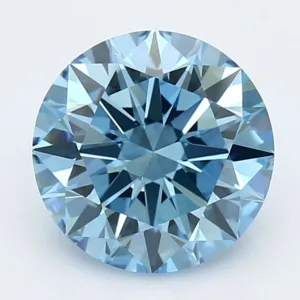 3.51 Carat Round Fancy Vivid Blue VVS2 Lab Diamond