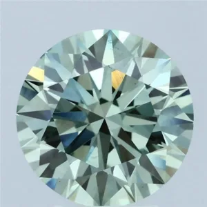3.7 Carat Round Fancy Intense Green VS2 Lab Diamond