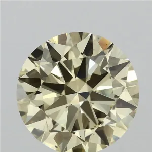 4 Carat Round Fancy Intense Yellow VS2 Lab Diamond
