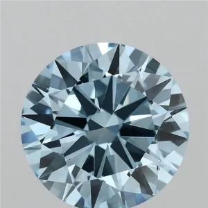 4 Carat Round Fancy Vivid Blue VS2 Lab Diamond