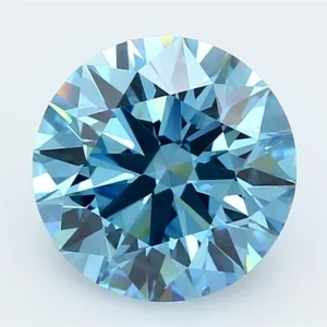 4.01 Carat Round Fancy Vivid Blue VVS2 Lab Diamond