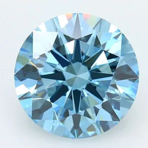 4.03 Carat Round Fancy Vivid Blue VVS2 Lab Diamond