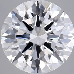 4.04 Carat Round F VVS2 Lab Diamond