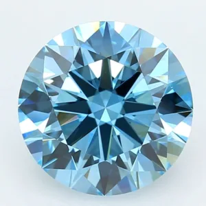 4.07 Carat Round Fancy Vivid Blue VVS2 Lab Diamond