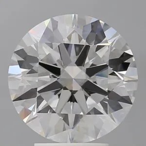 4.08 Carat Round F VVS2 Lab Diamond