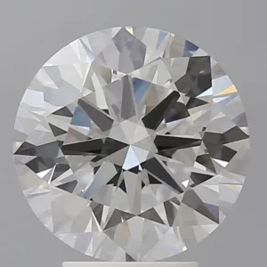 4.08 Carat Round F VVS2 Lab Diamond