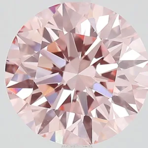 4.08 Carat Round Fancy Intense Pink VVS2 Lab Diamond