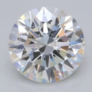 4.09 Carat Round F VVS2 Lab Diamond