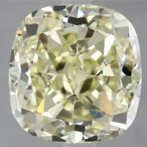 4.14 Carat Cushion Brilliant Fancy Yellow VVS1 Natural Diamond
