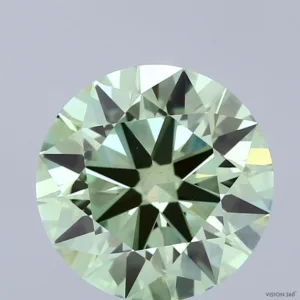 4.16 Carat Round Fancy Vivid Green VS1 Lab Diamond
