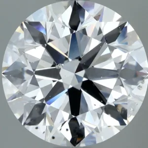 4.25 Carat Round F SI2 Natural Diamond