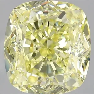4.46 Carat Cushion Brilliant Fancy Yellow VS1 Natural Diamond