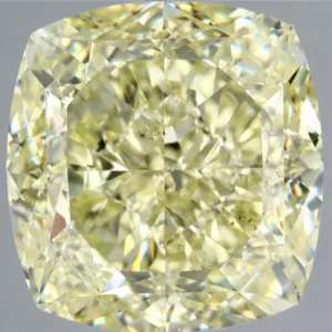 4.57 Carat Cushion Modified Fancy Light Yellow SI1 Natural Diamond